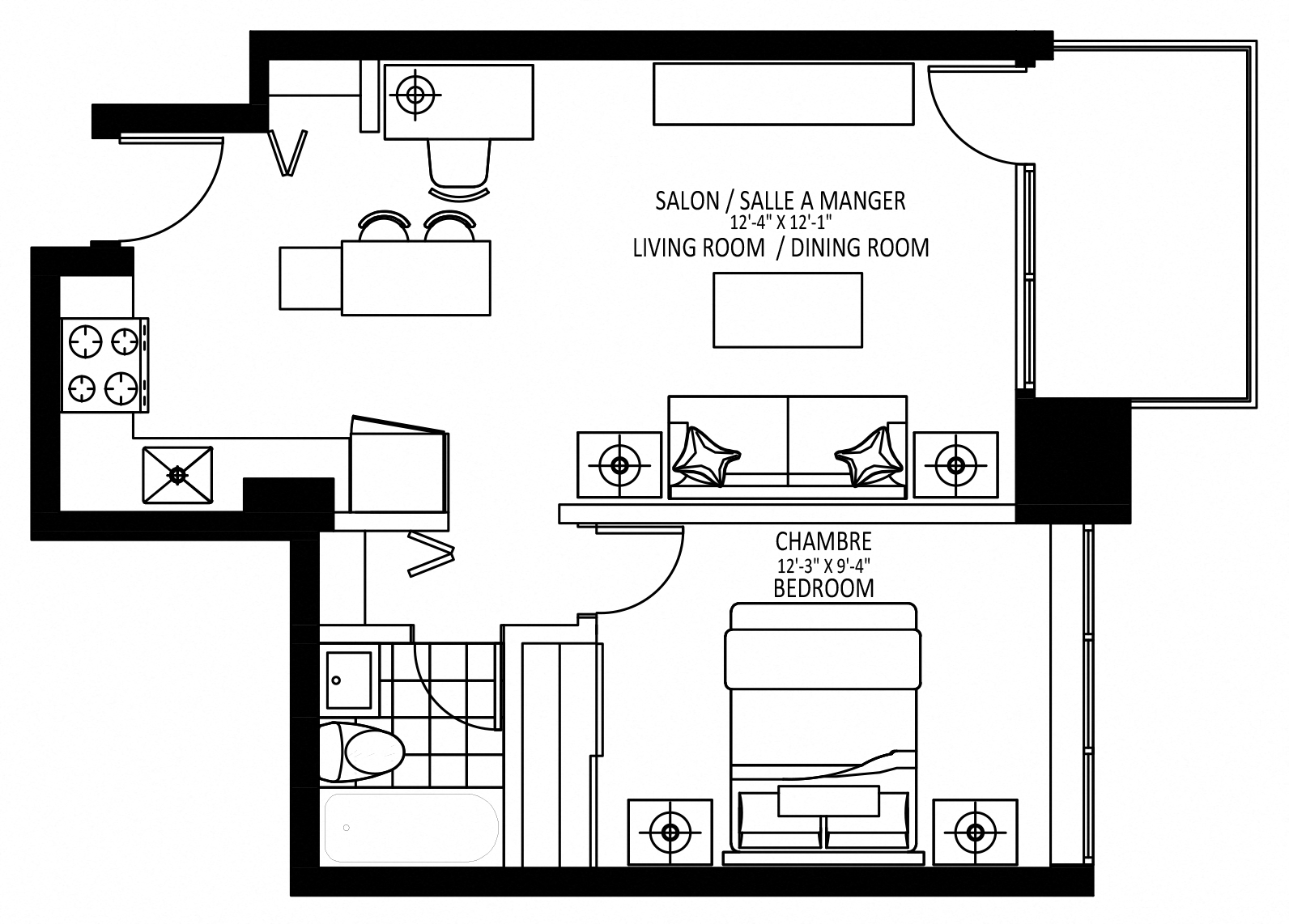 1101 Rue Rachel Est 1-2 Beds Apartment for Rent - Photo Gallery 9